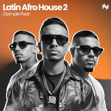 Latin Afro House 2 sample pack with Afro-inspired percussion, Latin vocals, live instruments, and construction kits by HY2ROGEN.